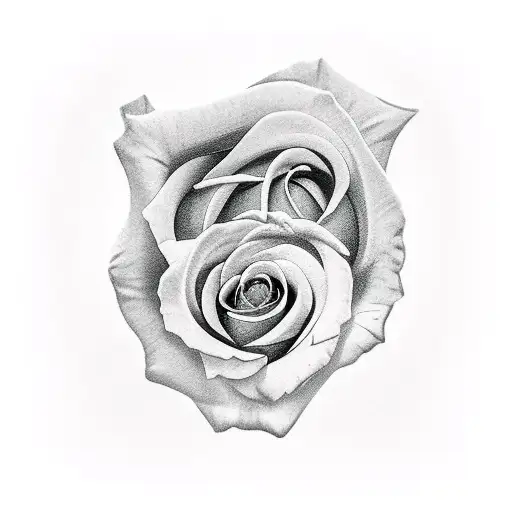 angel brother 86 solo rose petals tattoo design idea