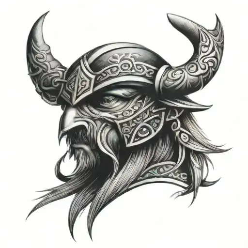 under the eye viking tribal tattoo tattoo design idea