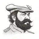 Captain haddock from Tintin tattoo design idea