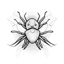 fairy hugging spider tattoo design idea
