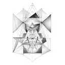 geometry cool  tattoo design idea