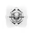 minimalist, lines, anxiety, music, dental tattoo design idea