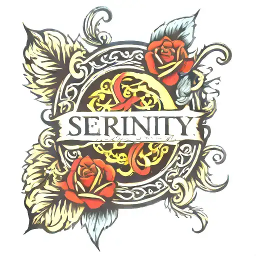 serenity prayer tattoo design idea