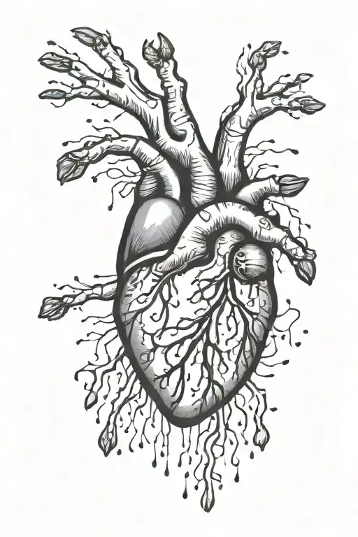 heartbeat line with baby handprints forming tattoo design idea