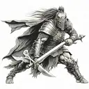 warrior tattoo design idea