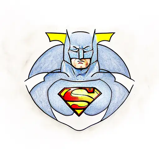 Batman fucks superman tattoo design idea