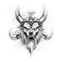 lobo e machado vikings  tattoo design idea