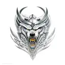 lobo e machado vikings  tattoo design idea