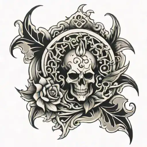 Spinal tattoo design idea