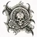 Spinal tattoo design idea