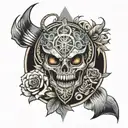Spinal tattoo design idea