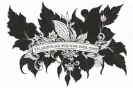 Tattoo based on the quote: "You learn the importance of light when you are in the dark." tattoo design idea