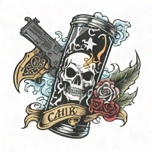 Soap and Ghost from Call of Duty arm sleeve tattoo tattoo design idea