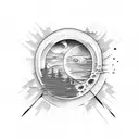 sunrise  tattoo design idea