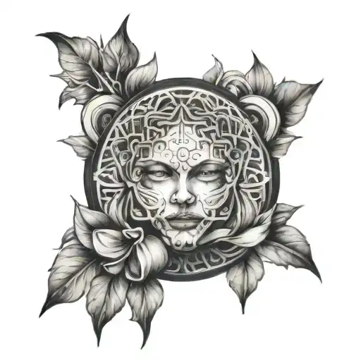 strong mind tattoo design idea