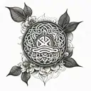 strong mind tattoo design idea