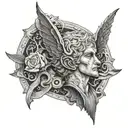 divine comedy dante tattoo design idea