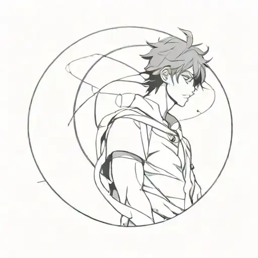 anime solo leveling sung jin woo tattoo design idea