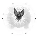 Icarus falling while reaching for the sun tattoo design idea