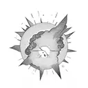 Icarus falling while reaching for the sun tattoo design idea