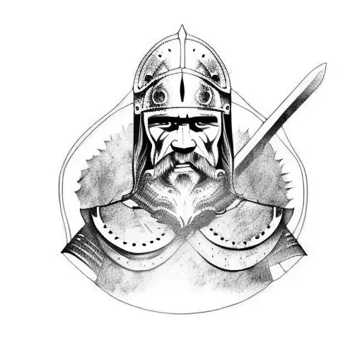 Viking Warrior tattoo design idea