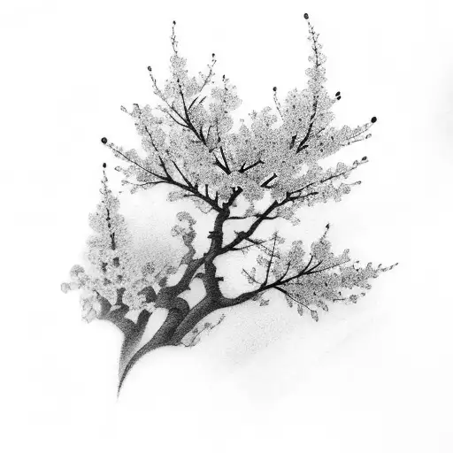 Cherry Blossom tattoo design idea