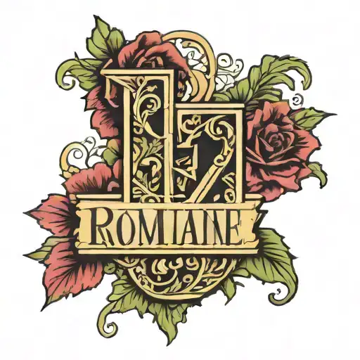 february 4th 2007 and october 7th 1978 romaine numerals tattoo design idea