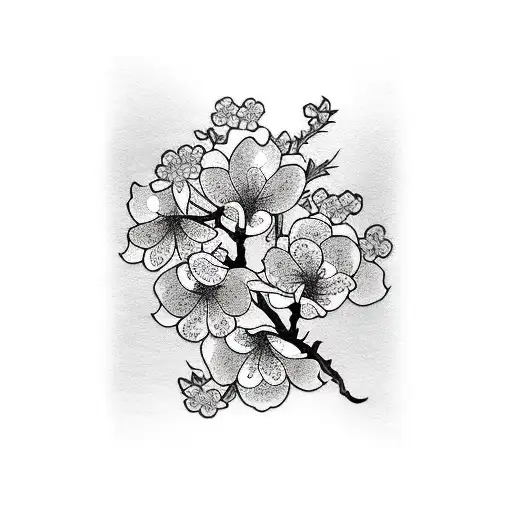 Cherry Blossom tattoo design idea