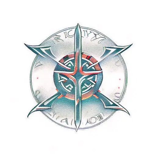 celtic cross tattoo design idea