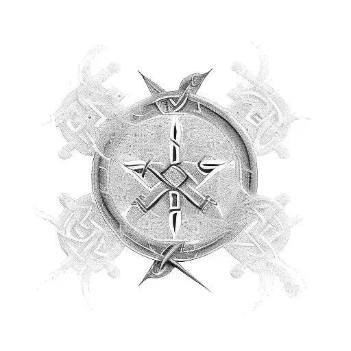 celtic cross tattoo design idea