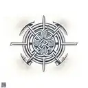 celtic cross tattoo design idea