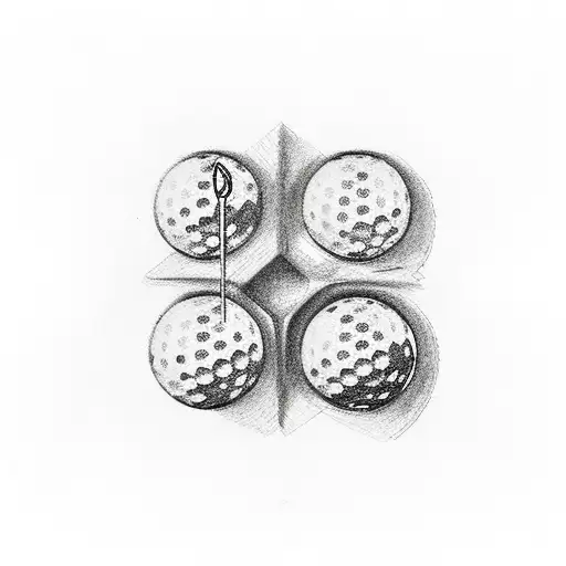 incorporate. golf symbol and Italian flag, and the dates 01/32 - 10/22 tattoo design idea