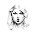 evermore album of taylor swift inspired tattoo design idea