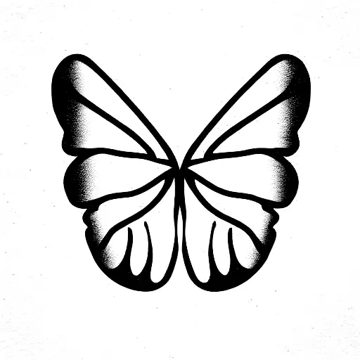 bullet with butterfly wings tattoo design idea