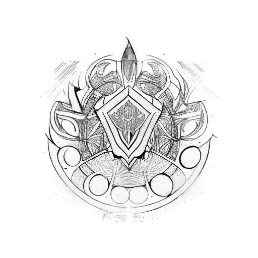 Viscera sigil from warframe tattoo design idea
