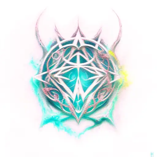 Viscera sigil from warframe tattoo design idea