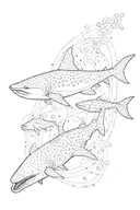 whale shark, dots, circles  tattoo design idea