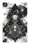 cosmic horror themed tattoo tattoo design idea