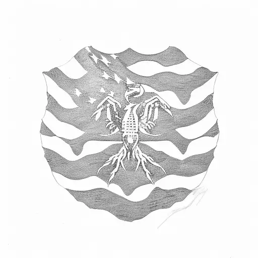 Gadsden flag tattoo design idea