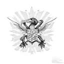 Gadsden flag tattoo design idea