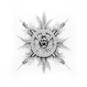 Cemetery  tattoo design idea