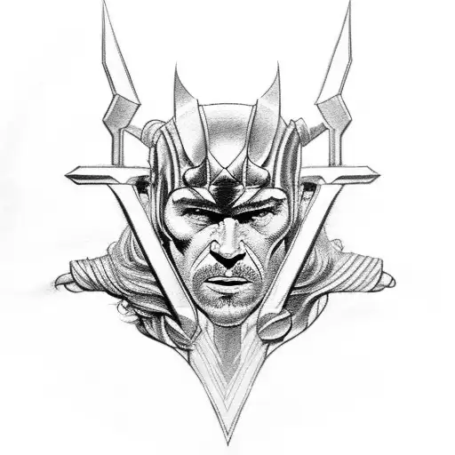 thor tattoo design idea