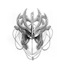 Loki chained up tattoo design idea