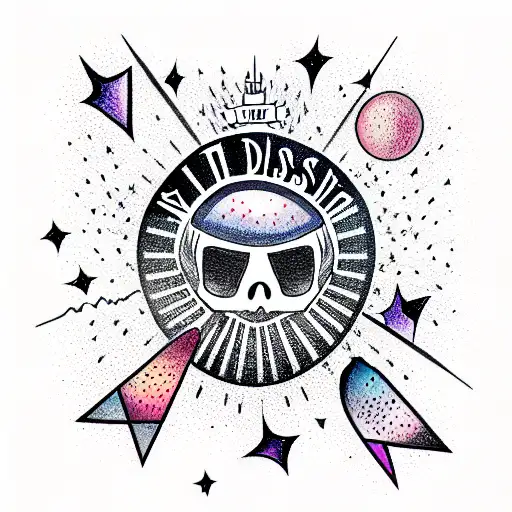 without darkness, we would not see the stars tattoo design idea