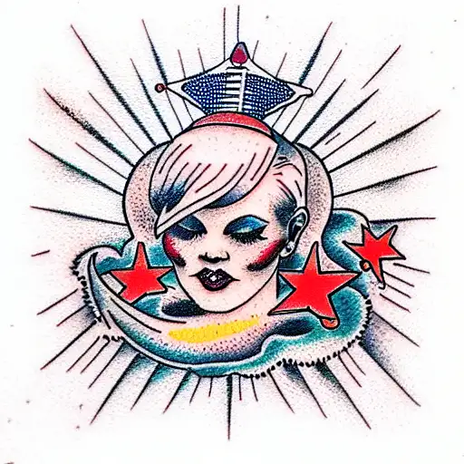 without darkness, we would not see the stars tattoo design idea