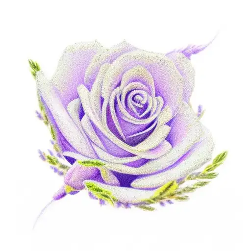 lavender color flower and something to do with Honduras date of birth and add something to do with the number 14 tattoo design idea