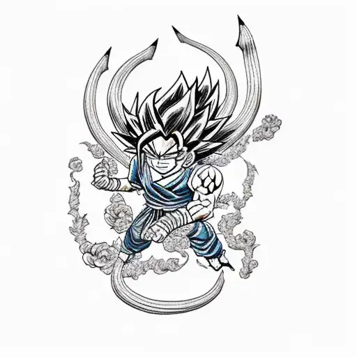 Son Goku tattoo design idea