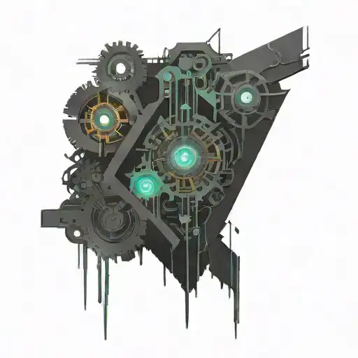 design a tattoo that incorporates elements of Mechanical engineering electronics and Greek philosophy tattoo design idea