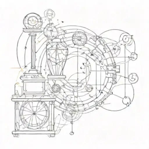 philosophy married with physics tattoo design idea