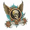 God rules the universe tattoo design idea